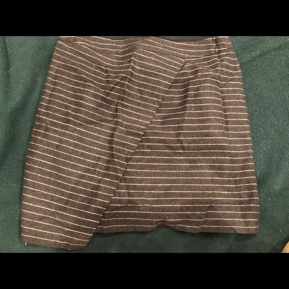 Madewell | lite wool striped mini skirt